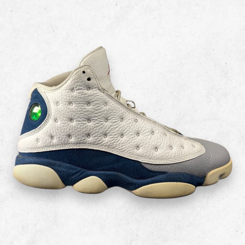Nike Air Jordan 13 Retro GS Shoes White French Blue Men's 11.5